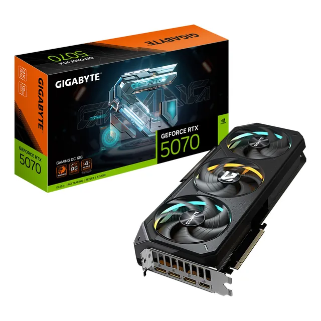 Placa De Video Gigabyte Geforce Rtx 5070 Gaming Oc 12g Gddr7