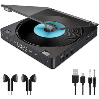 Reproductor De Cd Portátil Cd Walkman Con Recargable Reproductor De Cd Portátil Cd Walkman Con Recargable