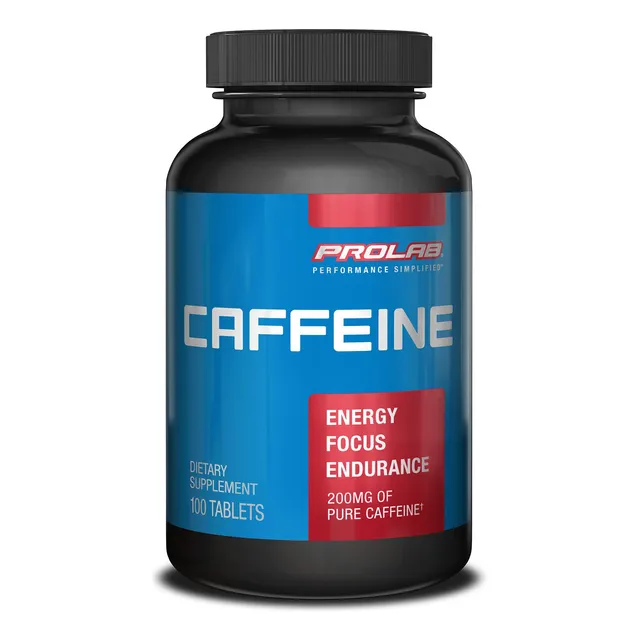 Tabletas De Cafeína Prolab 200 Mg 100 Tabletas