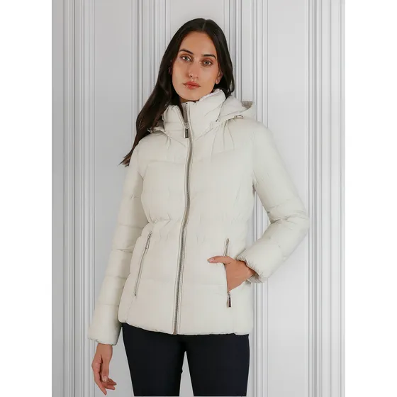 Parka Liquid Stretch Puffer Blanco Calvin Klein