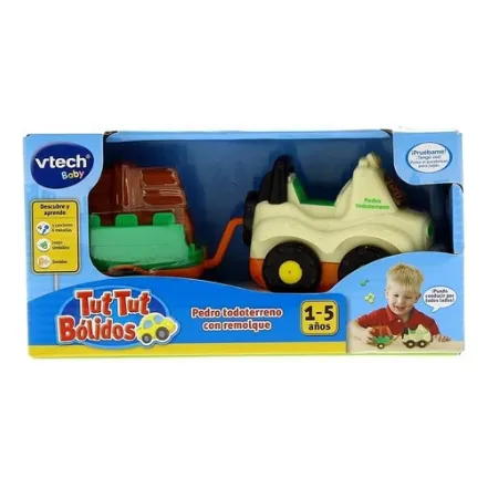 Baby Vtech Tut Tut Bólidos Pedro Todoterreno Con Remolque