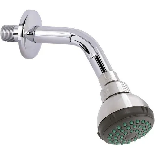 Ducha Regadera Redonda Cromada Con Tubo Salida Eficiente