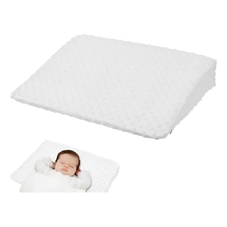 Cojín Antireflujo Almohada Para Bebé 30° Pendiente Lavable White