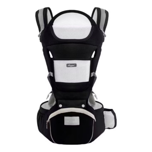 Canguru Para Bebe Confort Seguro C/ Apoio E Bolsa Ergonômico Cor Preto Canguru Para Bebe Confort Seguro C/ Apoio E Bolsa Ergonômico Cor Preto