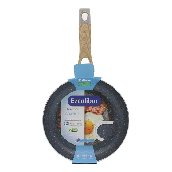 Sarten Superficie Granito Anti-adherente 24cm Cocina Hogar