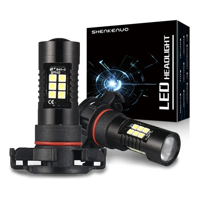Qw1 Led Foco De Nieblas 2504 Psx24w 6000k Luz Blanca Para