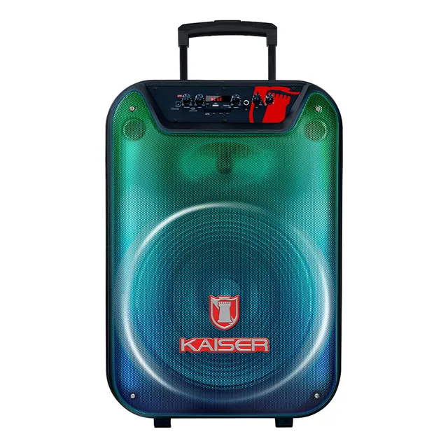 Bafle Kaiser 15 PuLG 25,000w Pmpo Llantas, Micrófono Ksw-351