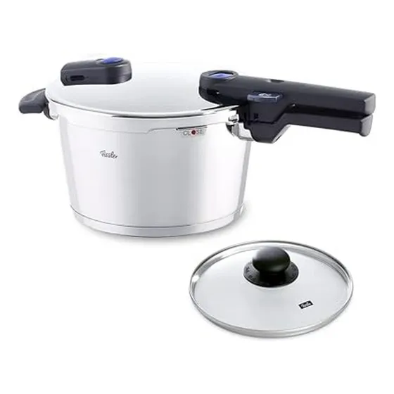 Set De Ollas A Presión Fissler Vitaquick Premium, Acero Inox
