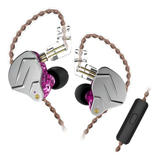 Auriculares In-ear Inalámbricos Kz Auriculares Con Cable Zsn Pro With Mic Violeta Auriculares In-ear Inalámbricos Kz Auriculares Con Cable Zsn Pro With Mic Violeta