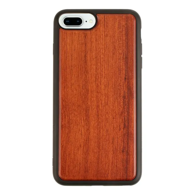 Funda Para iPhone De Madera Rosewood Ultra Impacto Uso Rudo