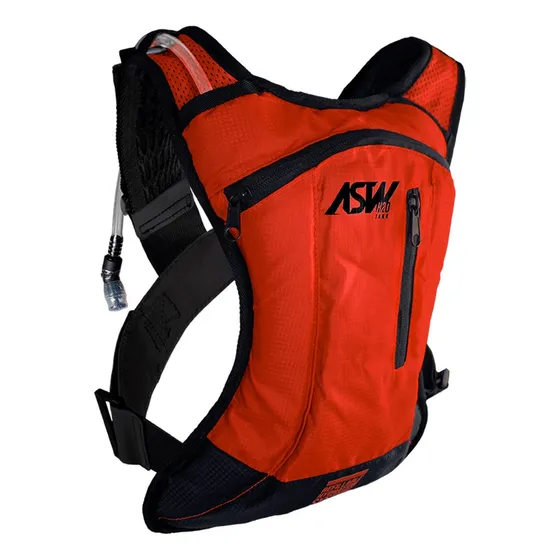 Mochila De Hidratação Asw Tank Lite 2 Litros Bolsa Bike Moto Cor Vermelho