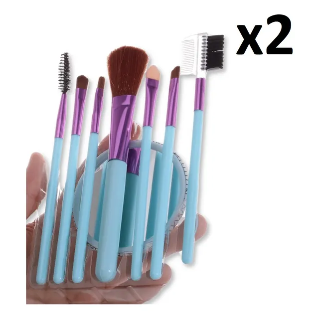 Set Brochas Maquillaje 8 Piezas Pincel Sombra Brocha Ojos