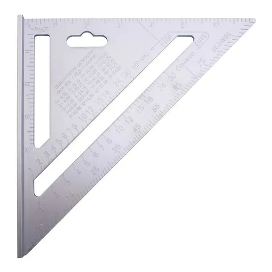 Escuadra Regla 7¿ Aluminio Triangular Uyus Ect007