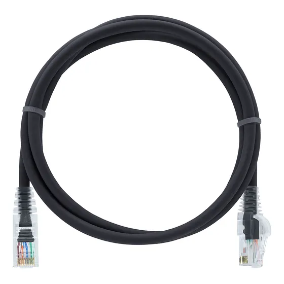 Kit 10 Un. Cabo Patch Cord Cat5e Rj45 - 1,5 Metros Preto
