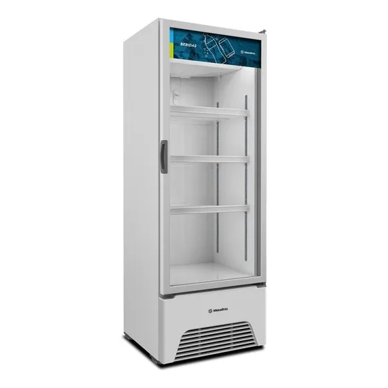 Geladeira Expositora Vertical Bebida Branco 403l Metalfrio 220V