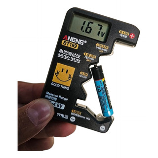 Testador De Pilha Aa Aaa Bateria 9v Pratico Com Visor Lcd E Testador De Pilha Aa Aaa Bateria 9v Pratico Com Visor Lcd E