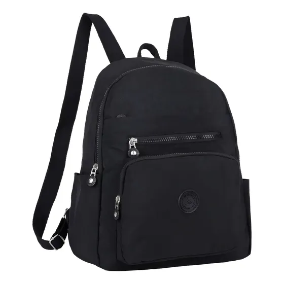 Mochila Bolsa Feminina De Costas Media Nylon Casual Delicada