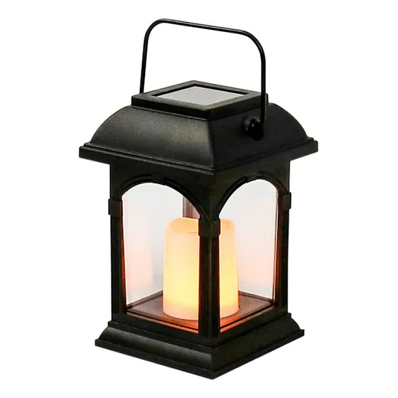Farol Solar Led Jardín Para Exterior Simula Vela Luz Calida