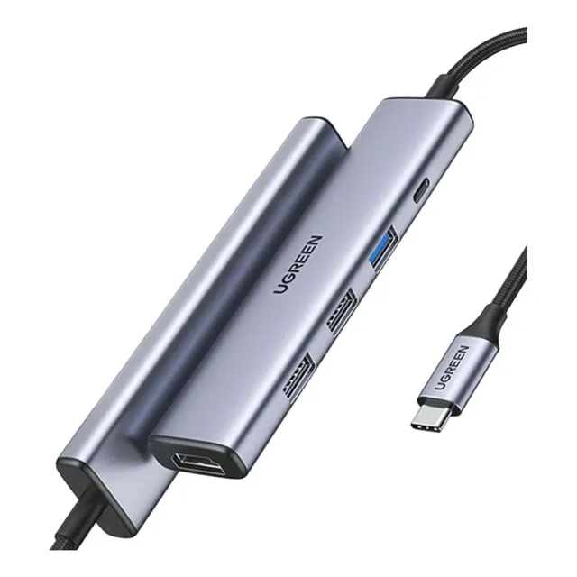 Adaptador Hub Multipuerto Usb-c A Usb Y Hdmi 5 En 1