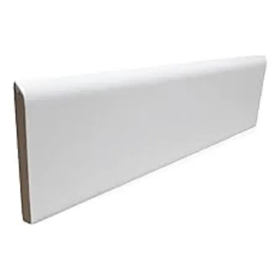 Zocalo Madera Mdf Blanco2.44mts P/piso Flotante Y Ceramica