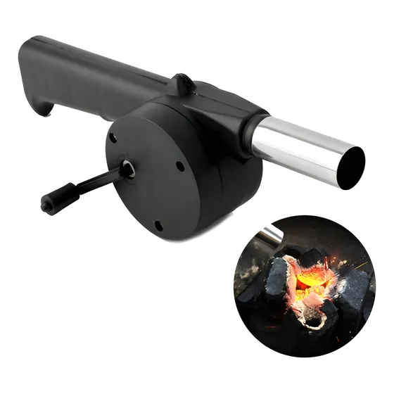 Ventilador Soplador Manual De Aire Para Parrilla Bbq Brasas
