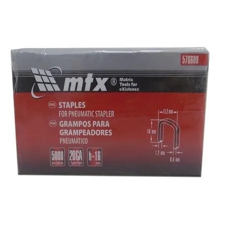 Grampo 16mm Grampeador Pneumatico Mtx 5.000 Uni