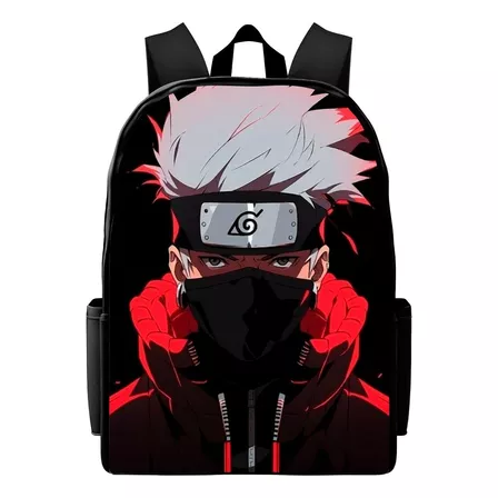 Bolsa Masculina Feminina Mochila Personagens Animados Naruto Desenho do tecido M04