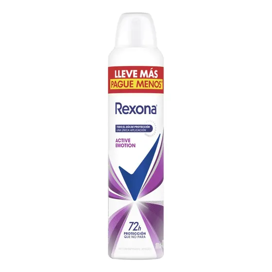 Antitranspirante En Aerosol Rexona Woman Active Emotion 250 Ml
