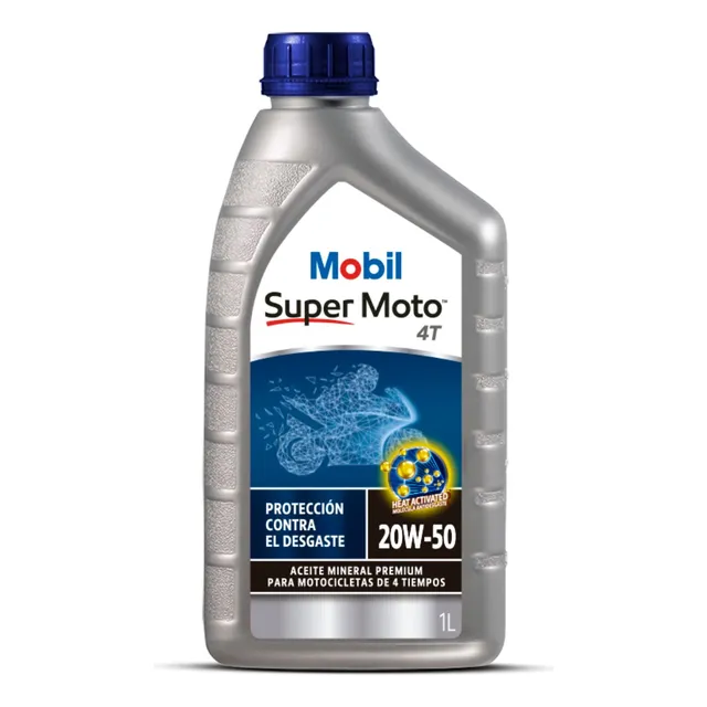 Aceite Mobil Super Moto 4t 20w-50 1l Mineral Premium