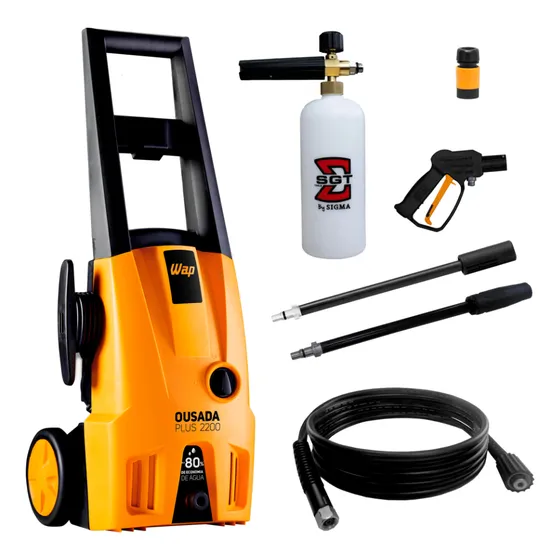 Lavadora De Alta Pressao 220v  C/ Canhao De Espuma Sigma
