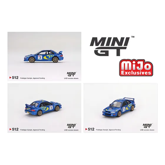 Mini Gt Subaru Ompreza Wrc97 Rally Sanremo Winner # 512 1/64 Color Azul