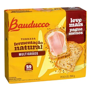 Torrada MultigrĂŁos Bauducco 284g Torrada MultigrĂŁos Bauducco 284g