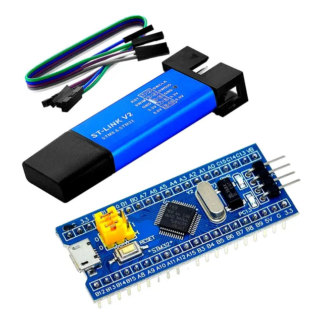 Bluepill Stm32f103c8t6 Soldada Chip 100% Original+ Stlink V2