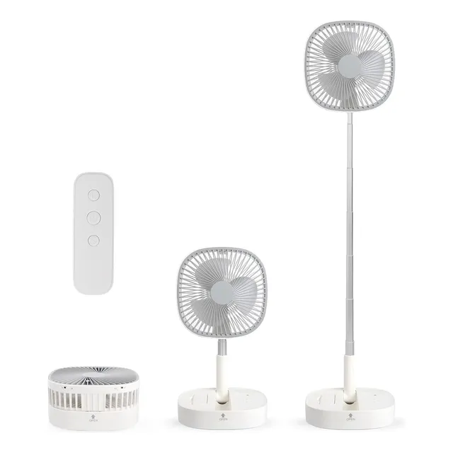 Mini Ventilador Recargable Grande De Pedestal Potente Mesa
