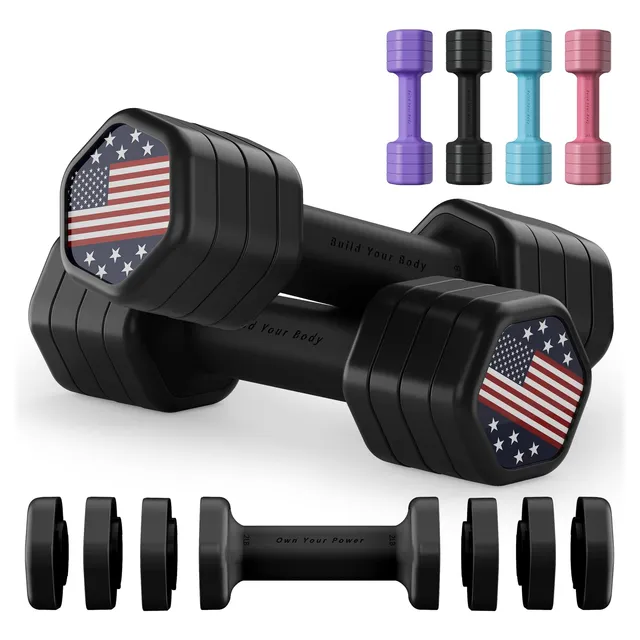 Dumbbell Set Zempox Adjustable 2-5lb Hand Weights For Women