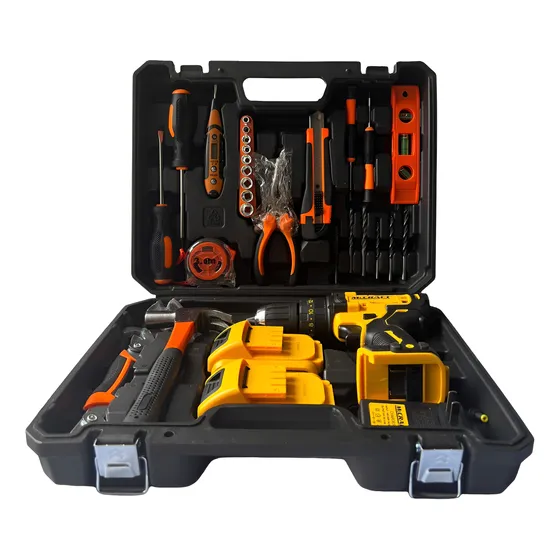 Taladro Percutor Inalámbrico De 24v Con Kit De Herramientas