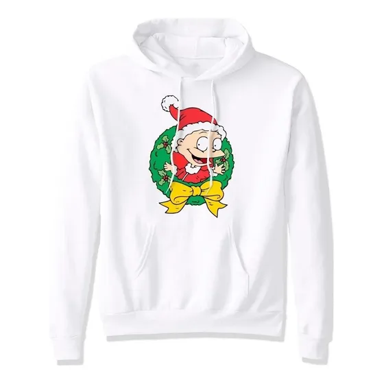 Saco Buso Buzo Hoodies Capota Navidad Corona Rugrats Adulto