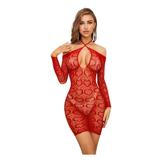 Body Sexy De Encaje Con Transparencias Eróticas Baby Doll Body Sexy De Encaje Con Transparencias Eróticas Baby Doll