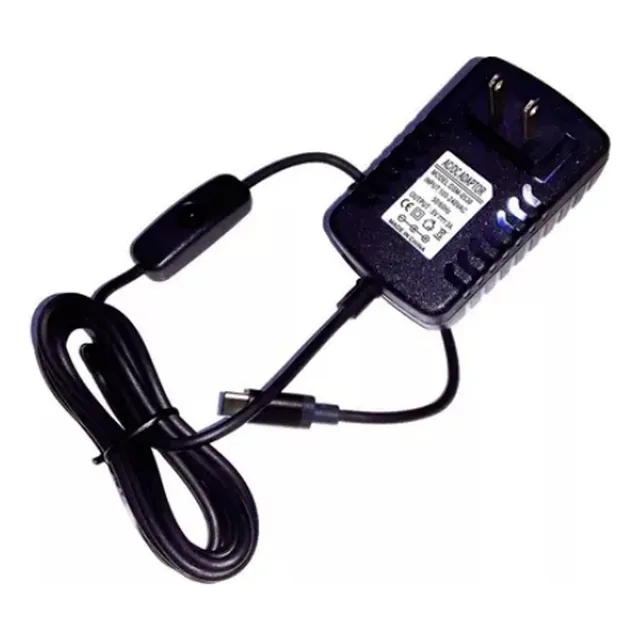 Fuente De Alimentacion Para Raspberry Pi4 Usb-c Con Switch
