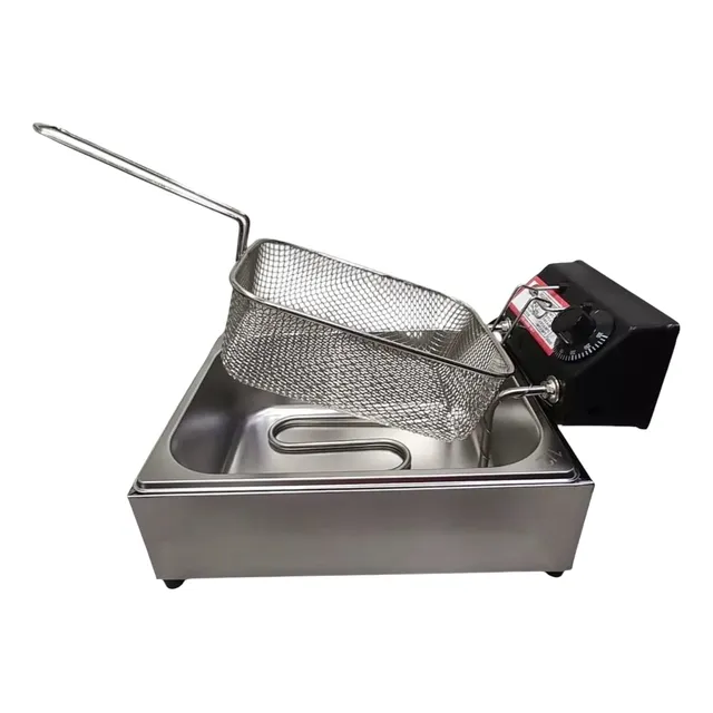 Fritadeira Elétrica Inox Profissional 1 Cuba 3 Litros Cesto 