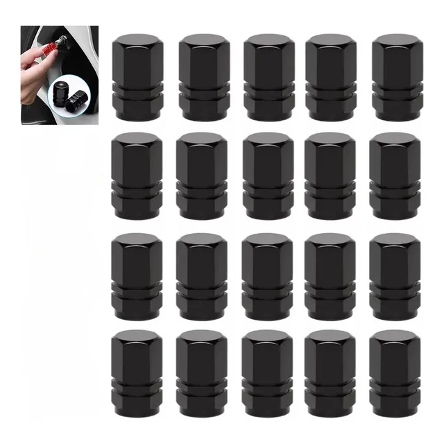 20pzs Tapones Para Llantas Aluminio Valvula Cubre Auto Moto