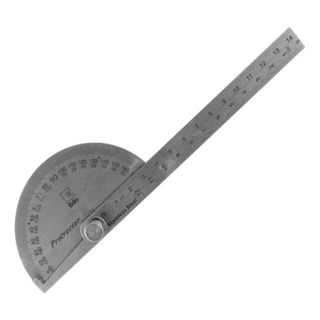 Transferidor De Grau Aço Inox 180° C/ Regua 4gp Eda Meia Lua Transferidor De Grau Aço Inox 180° C/ Regua 4gp Eda Meia Lua