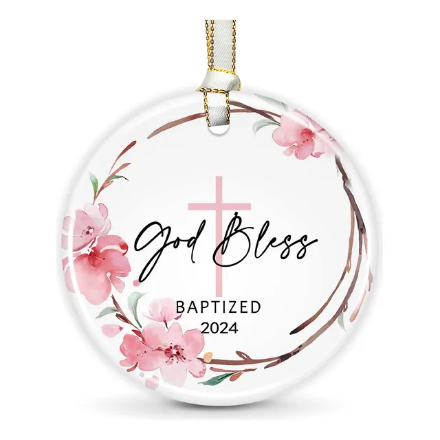 Adorno Bautismo Regalo Para Niña Bautizo Navidad Recuerdo