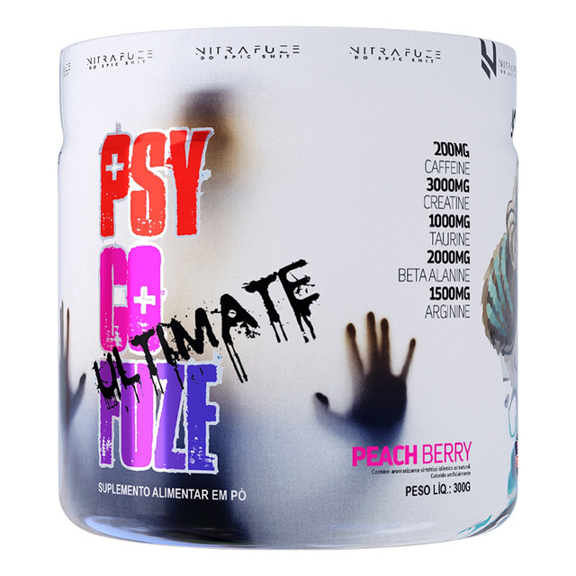 Pre Workout Psyco Fuze Ultimate 300g Under Labz Sabor Peach Berry Pre Workout Psyco Fuze Ultimate 300g Under Labz Sabor Peach Berry