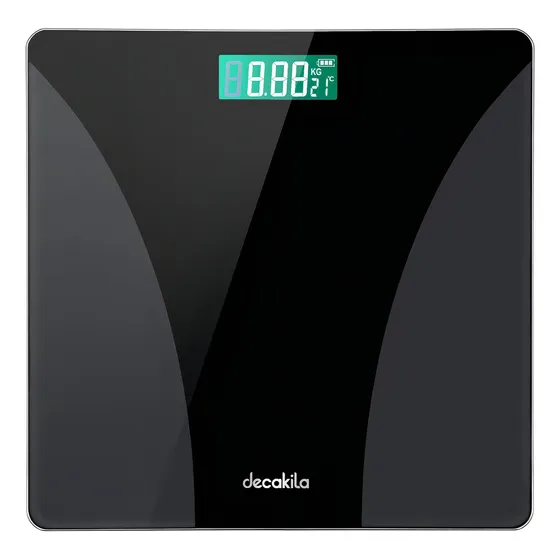 Balanza De Baño Corporal 180 Kg Vidrio Decakila Kmtt038w
