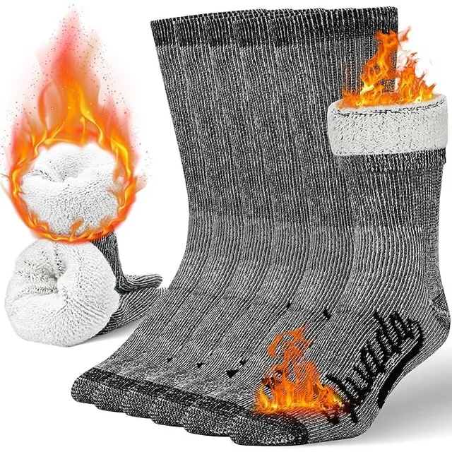 Calcetines De Senderismo De Lana Merino Térmicos Y Cálidos