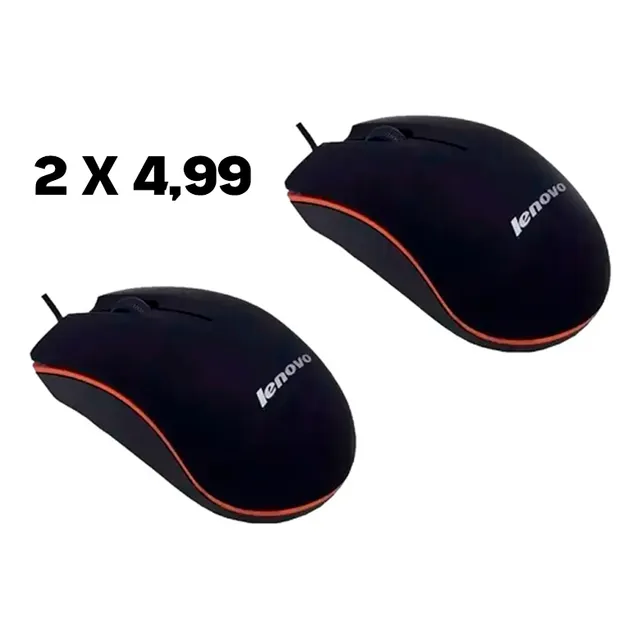 Mouse Usb Optico Lenovo 3 Botones 1200dpi Computadora/laptop