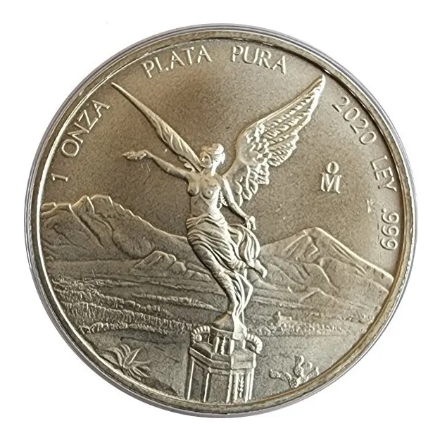 1 Onza De Plata Libertad 2020, Ley .999, En Capsula Unc