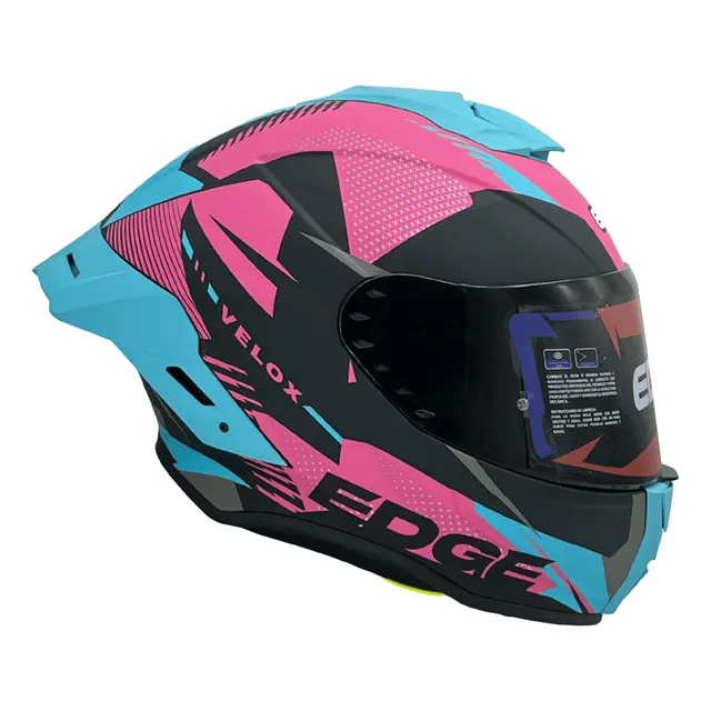 Casco Integral Edge Visor Oscuro Shangai Velox