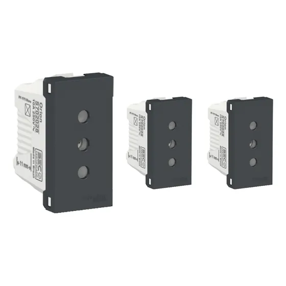 Pack X3 Modulo Enchufe 2p+t 10a 250v